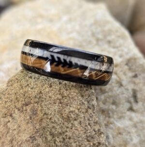 Deer Antler and Whiskey Barrel Ring